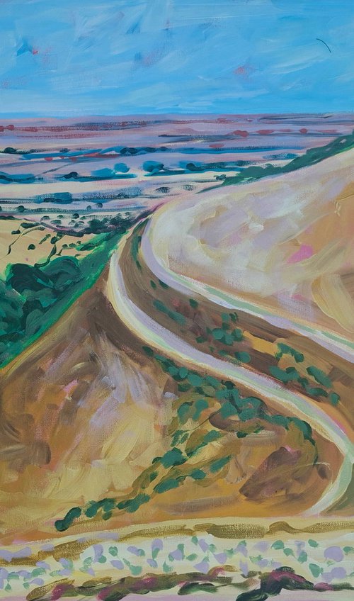Golden Hills of Malvern, August by Kirsty Wain