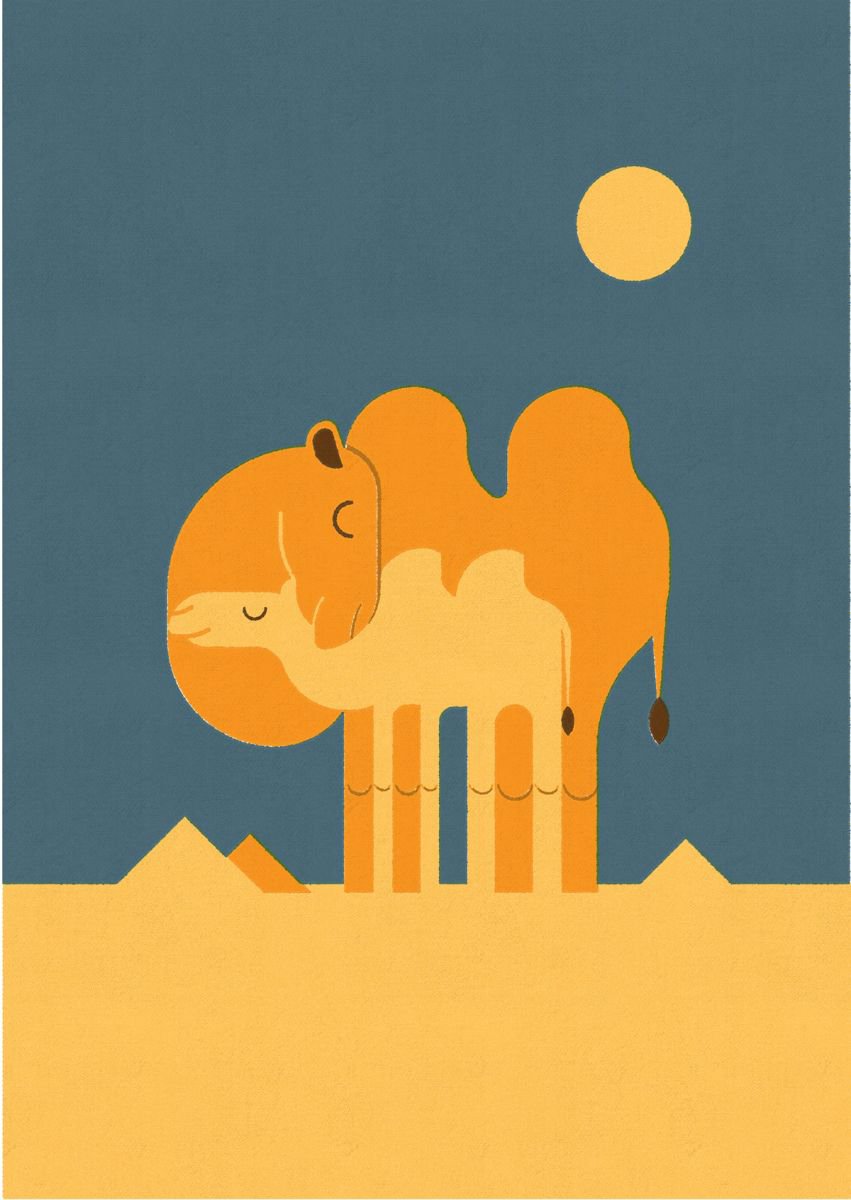 Camels by Forty Winks Art