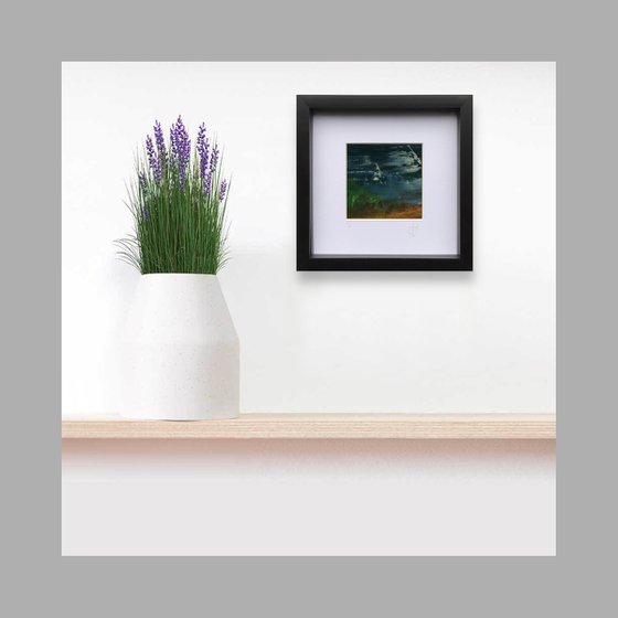 Edit 2.6 - Framed abstract landscape painting