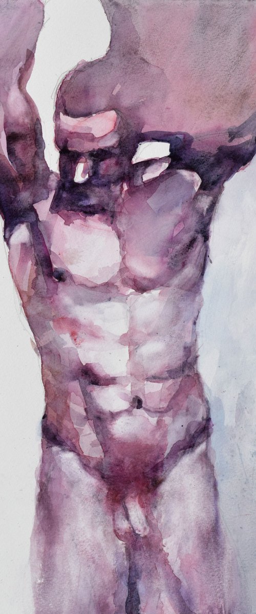 Disrobing by Goran Žigolić Watercolors