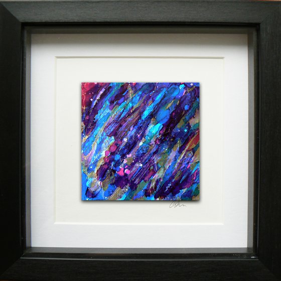 Mini original abstract #300 (original miniature abstract)