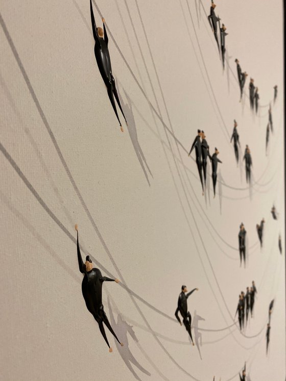 Action.3D Freedom People Family. Eka Peradze Art