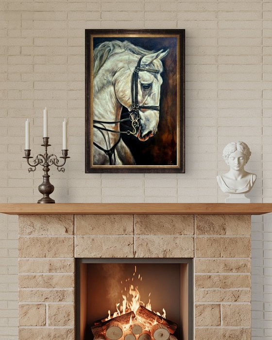 Andalusian-Original Horse Portrait
