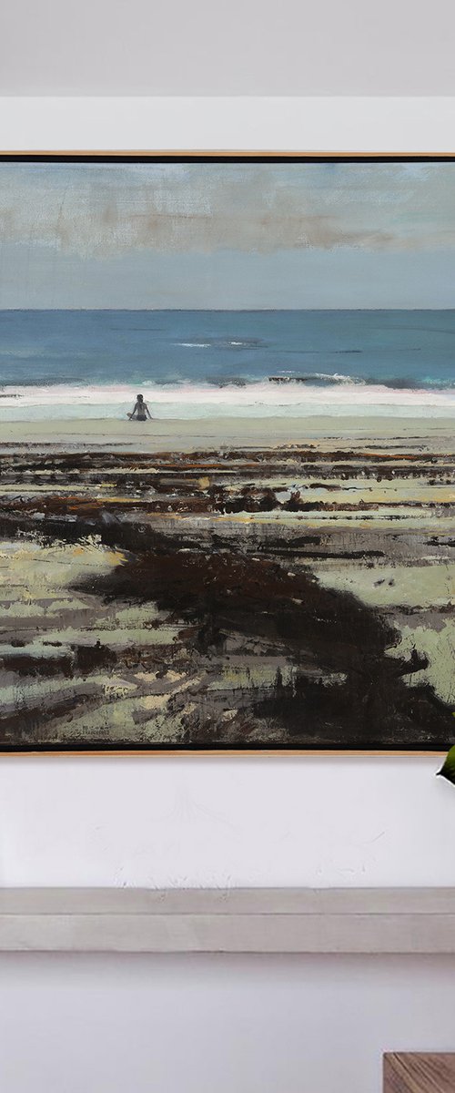 Feelings after the Storm  30x30" 76x76cm Contemporary Art by Bo Kravchenko by Bo Kravchenko