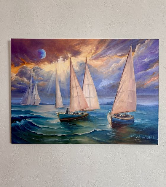 Pulse of life. Sea regatta