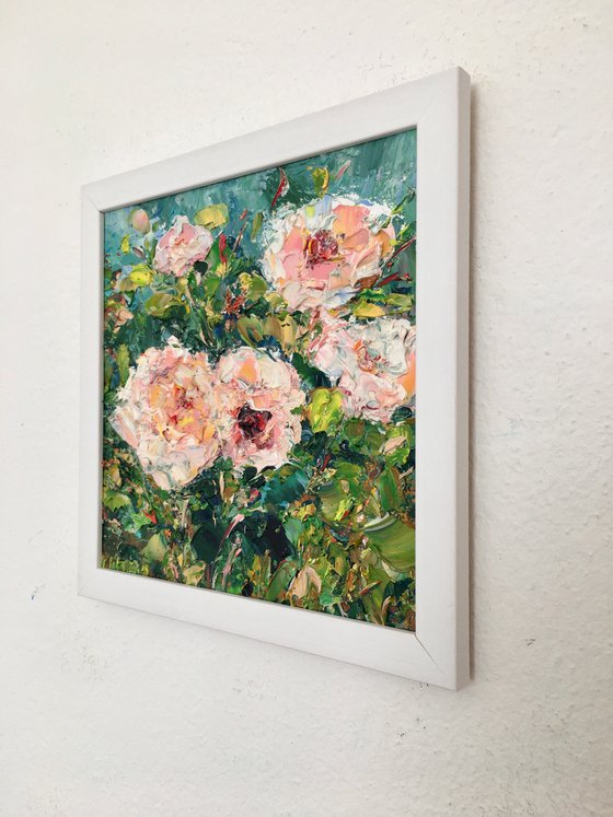 Floral Miniature Oil Painting