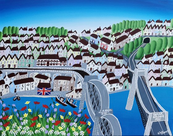 Summer over the Tamar Bridges