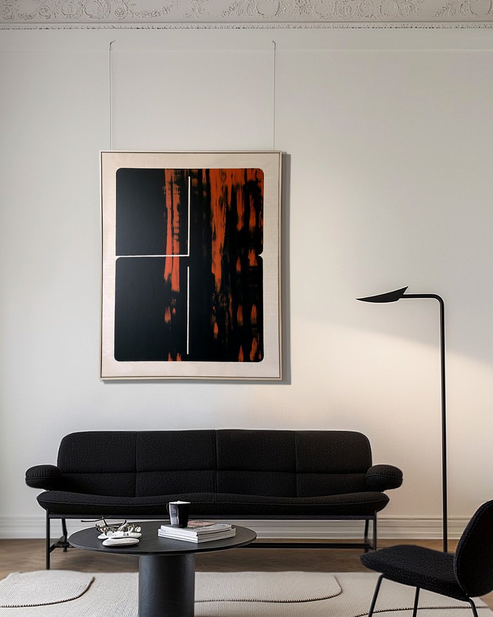 Geometric Abstract Acrylic Painting By Andrey Pavli, 47 X 59, Gani, Original Artwork