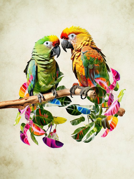 Botanical Parrots