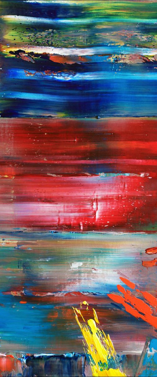 "Resistance" - FREE SHIPPING to the USA - Original PMS Abstract Oil Painting, 24 x 24 inches by Preston M. Smith (PMS)