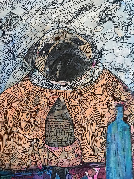 Pug alcoholic #2