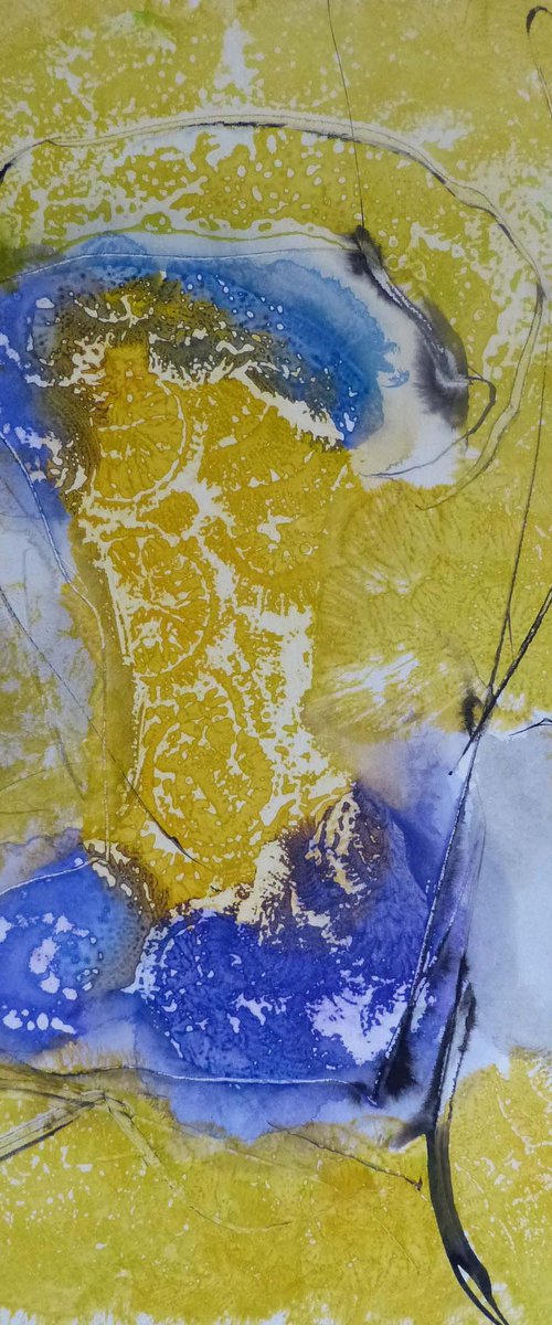 The Yellow Portrait, 29x41 cm - ESA6 by Frederic Belaubre