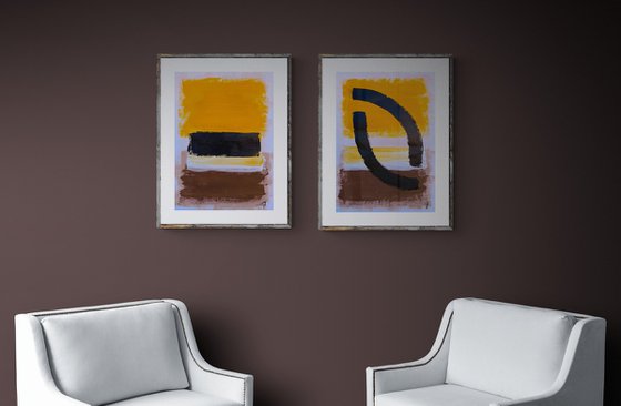 Quiet Alignment. Diptych