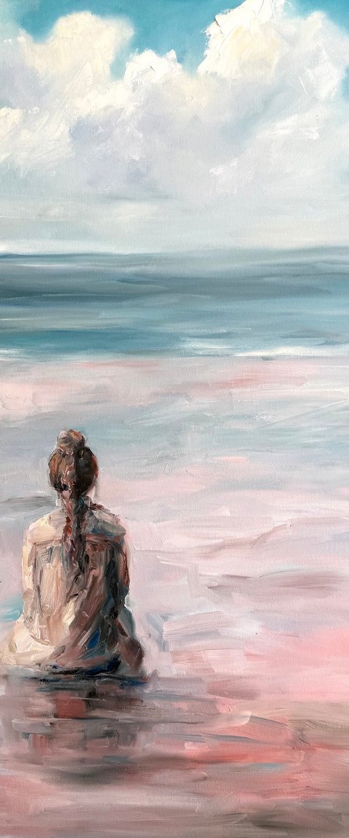 Pink sand by Liubou Sas