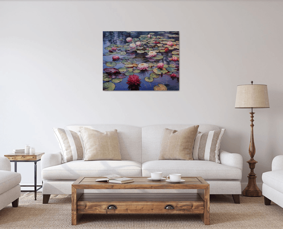 "Lilies on the Pond"