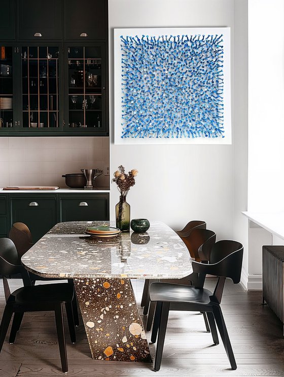 Connection, blue #26 (36"x36")