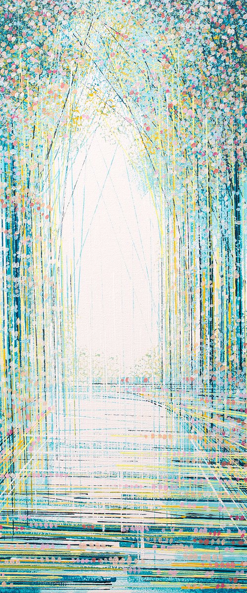 Light Through Trees At Twilight by Marc Todd