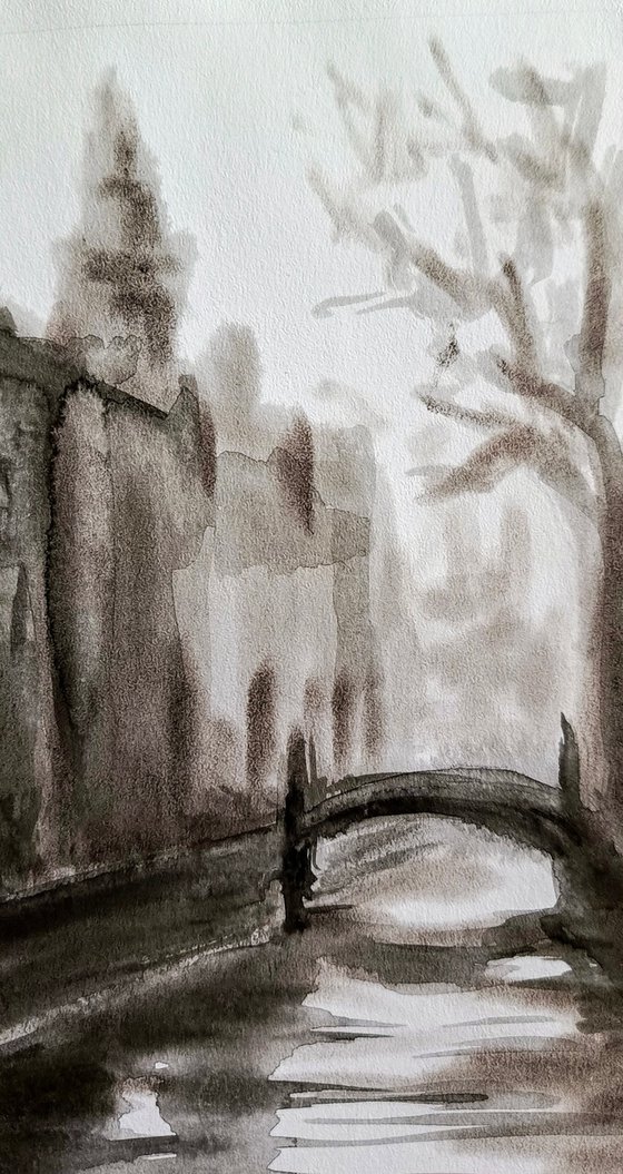 Ink Landscape City streets