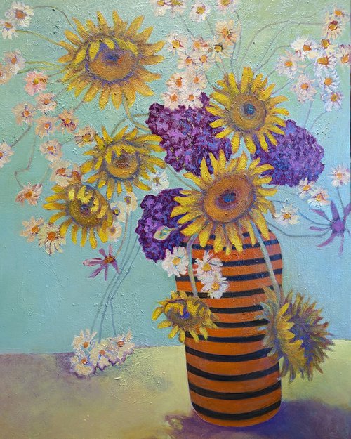 Flowers Charleston in a Vase. by Veta  Barker
