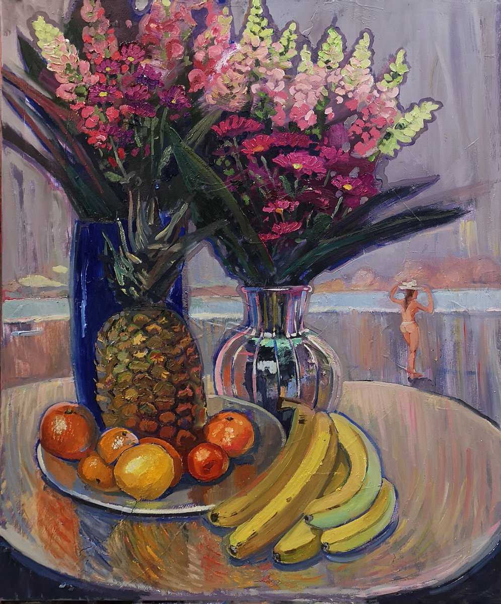 Bouquet for beloved Painting by Maria Barkovskaya