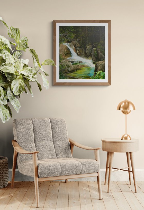 Rocks in a mountain stream