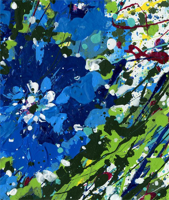Blue Ecstasy - Floral art by Kathy Morton Stanion