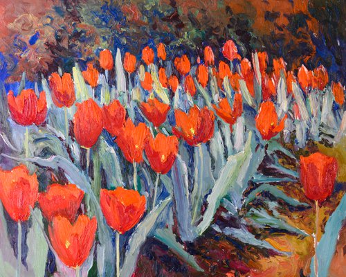 Tulips in the Garden by Suren Nersisyan