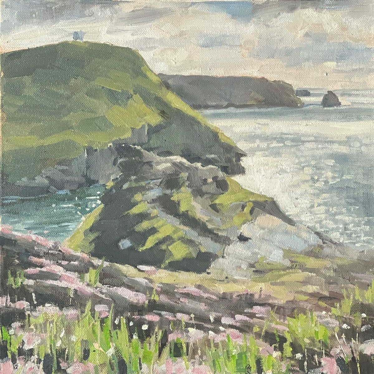 Boscastle from the cliffs by Louise Gillard