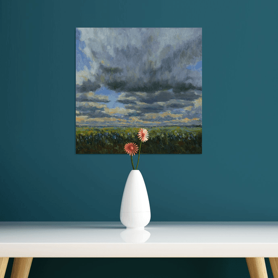 Beautiful Sky Clouds - sky landscape painting