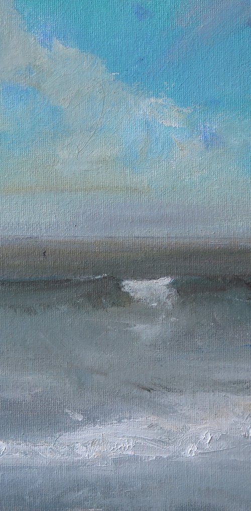 Filey Wave Study by Malcolm Ludvigsen