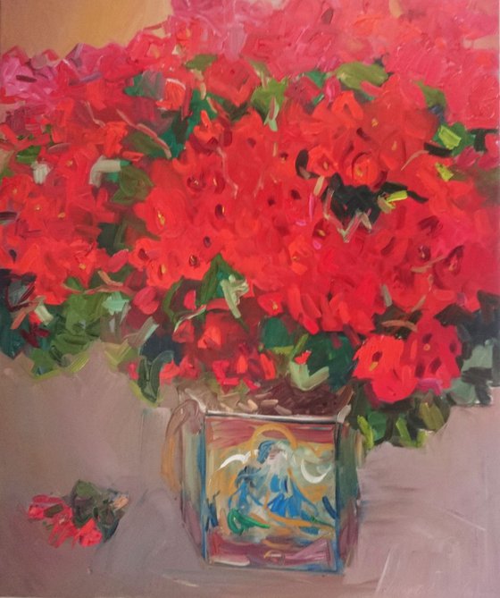 Fabulous begonia. 110x90cm