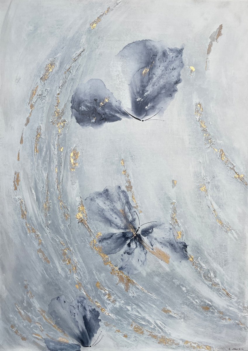 Abstract Animal Painting By Svetlana Martin, 20 X 28", Flow, Original Artwork