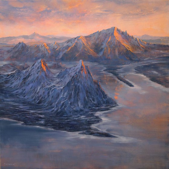 PAISAJE IMPOSIBLE VIII. 39"X39". 100X100cm