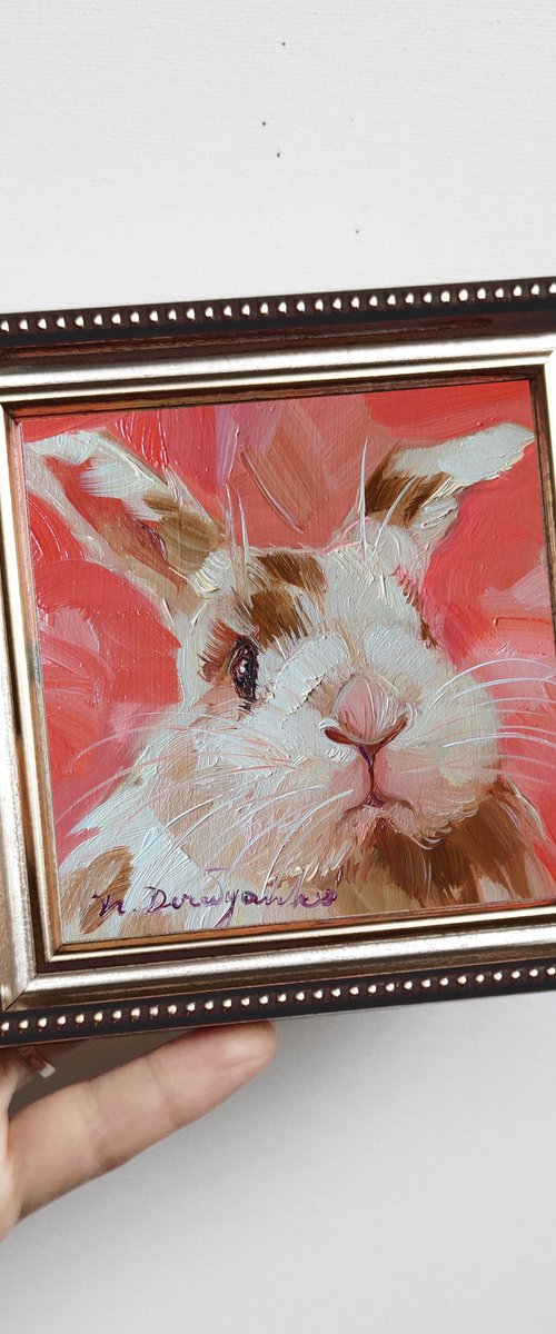 Red rabbit by Nataly Derevyanko