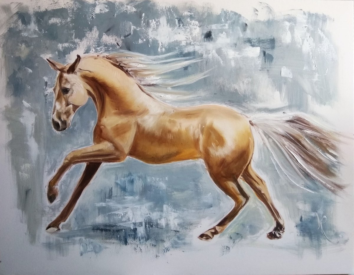 Oil Painting , Movement Of Light By Valeriia Radziievska, 35 X 28, Artwork For Sale On Artfinder