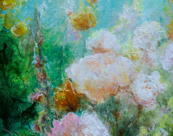 Framed impressionistic work Waltz of the Flowers