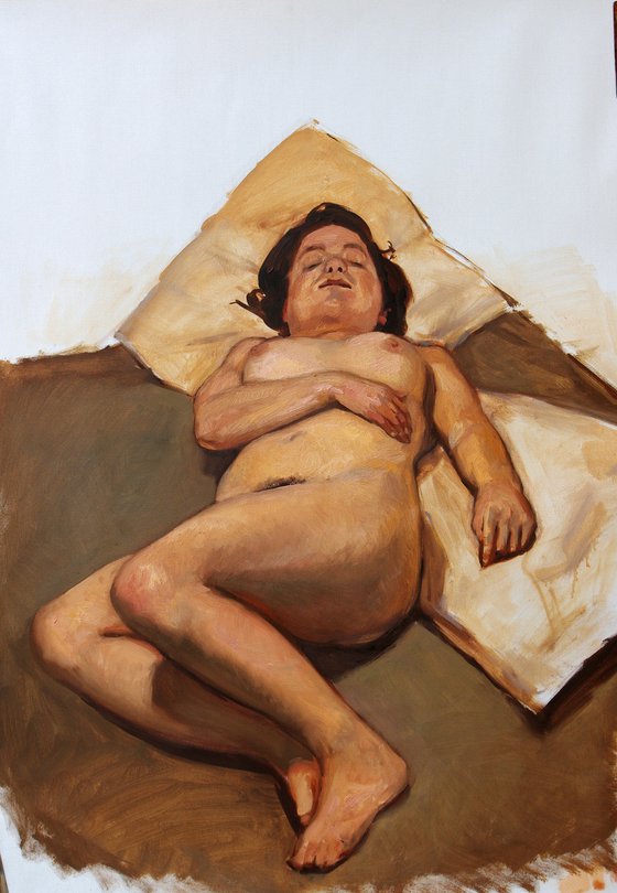 life nude woman study