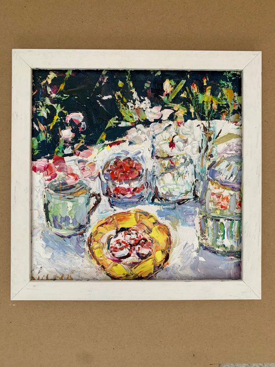 Summer still life in the garden