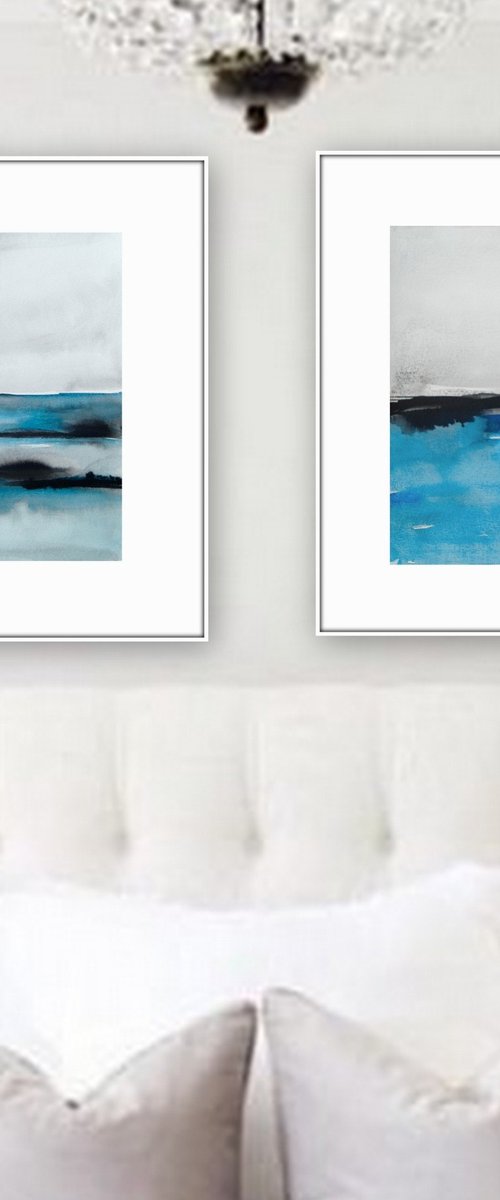 Landscape, set of 2 by Nadia Moniatis