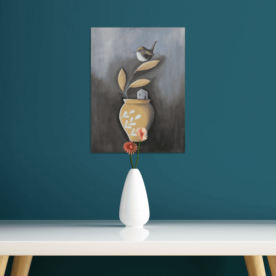 The vase and the bird