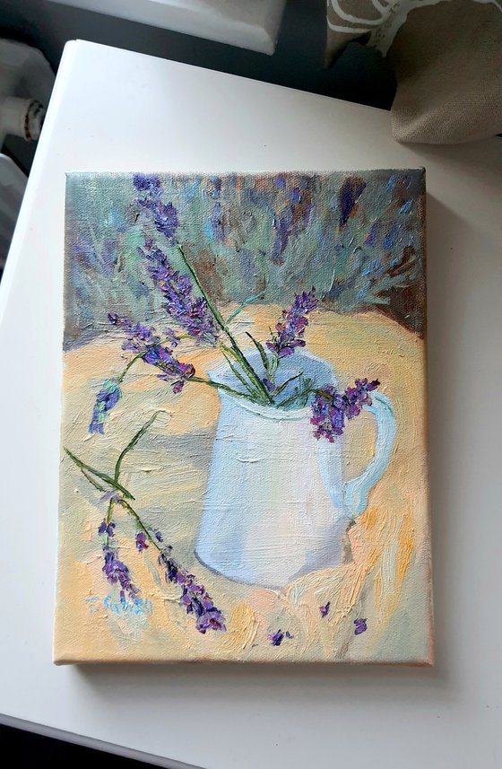 Lavender on the vase