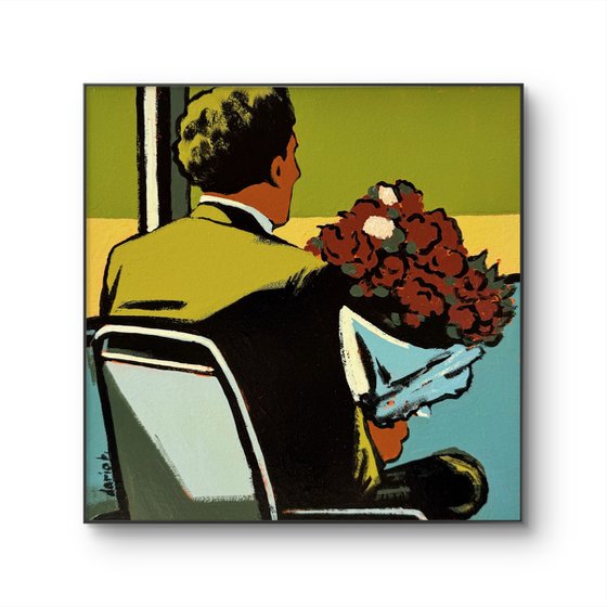 Painting "Man Goes on a Date"