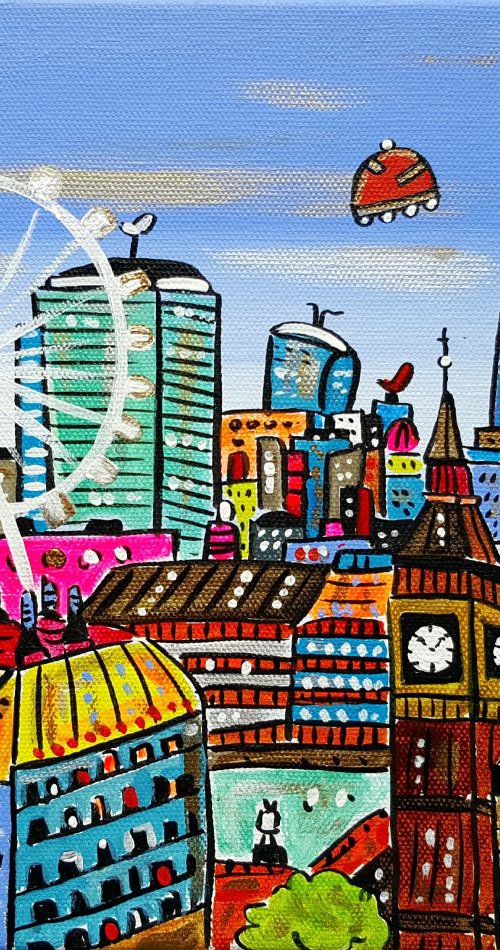 New Futuristic View of London by Maria Luisa  Azzini