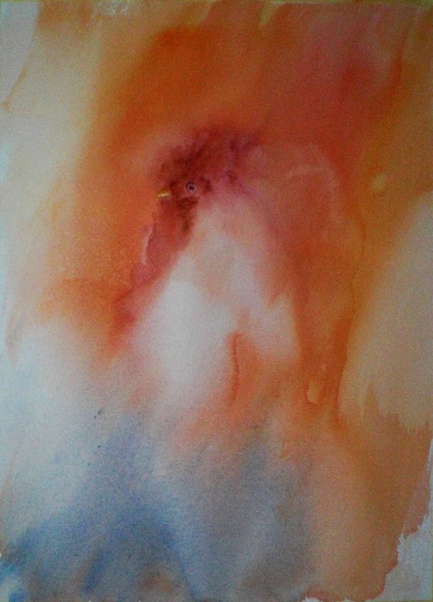 Expressive Animal Watercolour By Giorgio Gosti, 11 X 15, Rooster 2, Original Artwork