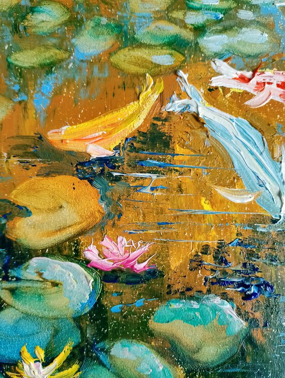 Colorful Fish in the Pond