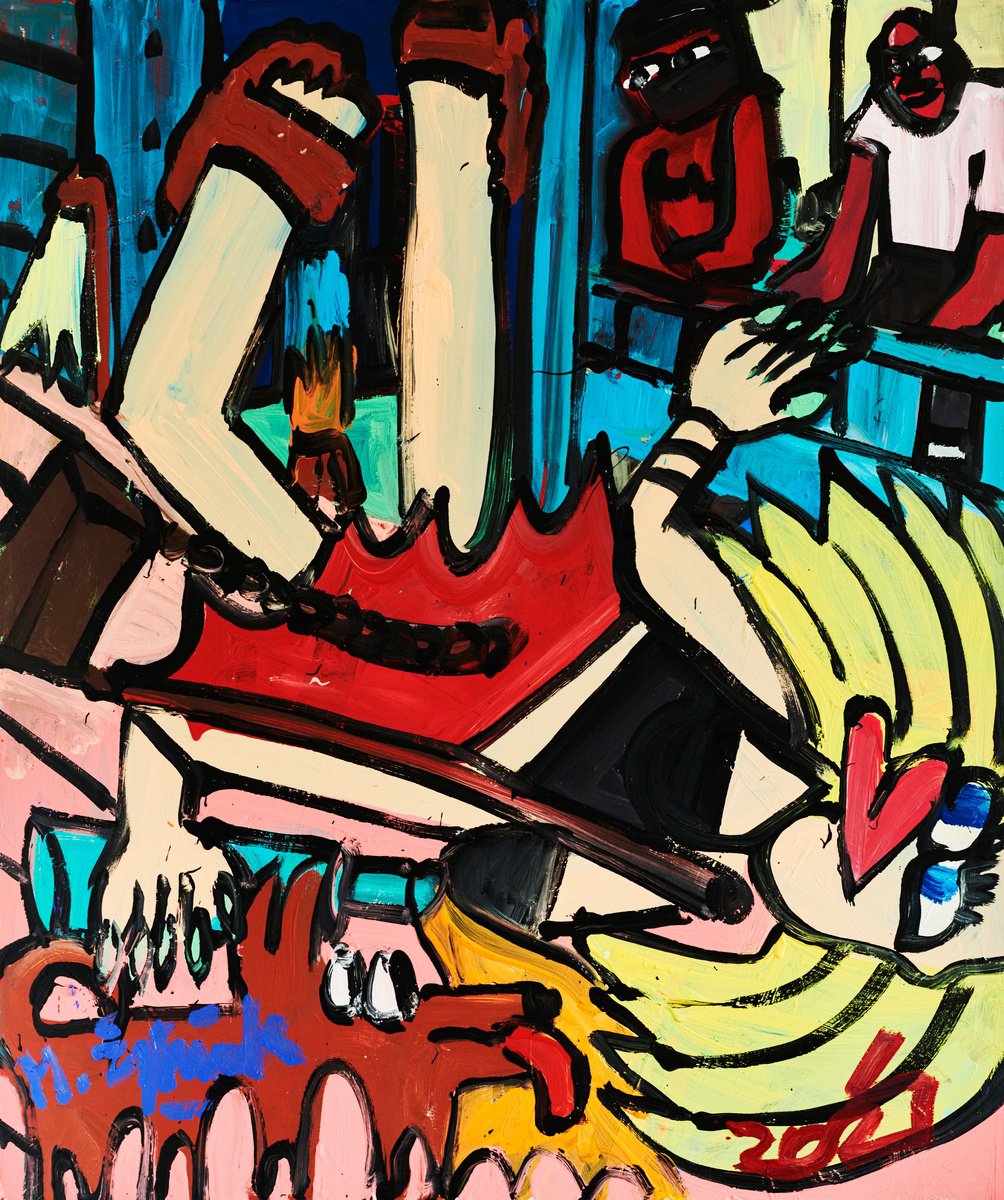 Michal Zytniak | Original Acrylic Painting | Go To Hell | 100 X 120Cm | Artwork For Sale On Artfinder