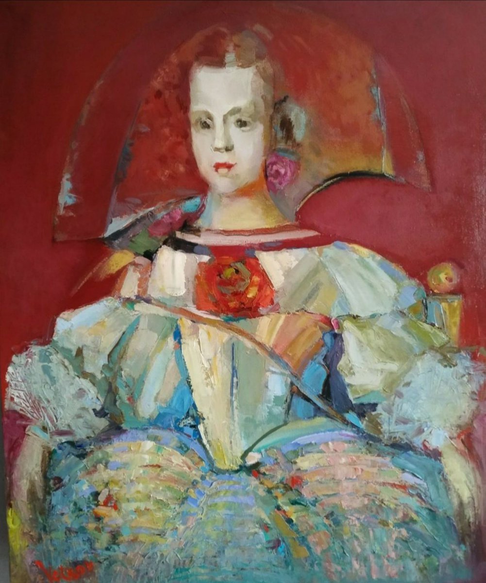 Portrait of Margaret Infanta. Free copy by VIKTOR VOLKOV