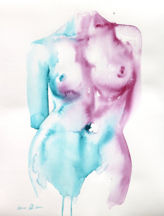 Nude painting "In Fluid Form IX"