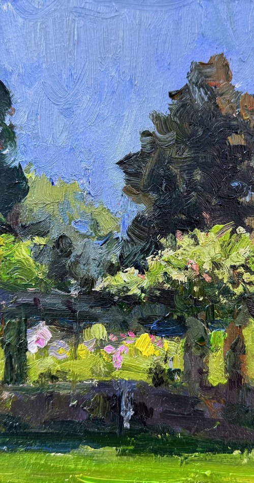 Spring Morning in the Garden by Nataliia Nosyk