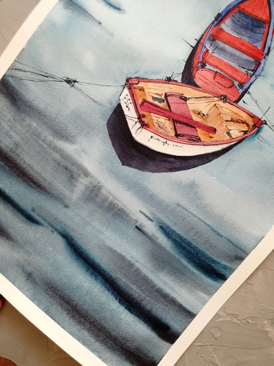 Boat painting